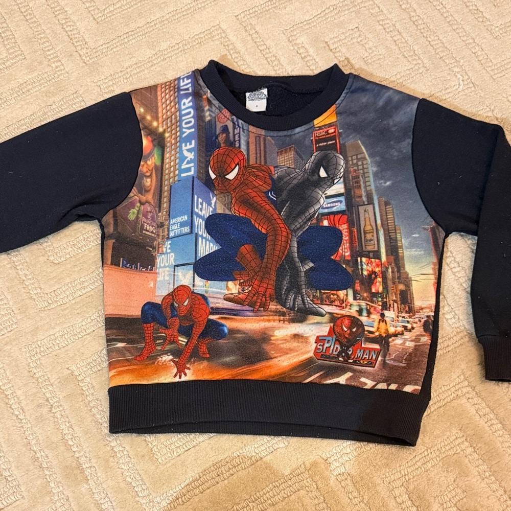 Spiderman Kids Sweatshirt - Black and Red